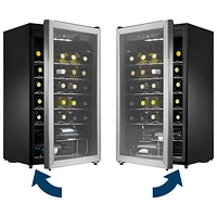 Insignia 3.2 Cu. Ft. 29-Bottle Freestanding Wine Cooler (NS-WC29SS3-C) - Stainless Steel - Only at Best Buy