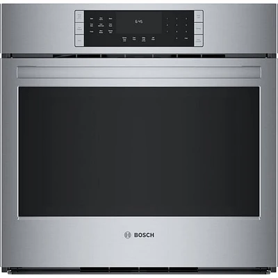 Four mural électrique à convection véritable 4,6 pi³ 30 po de Bosch (HBL8454UC) - Acier inoxydable