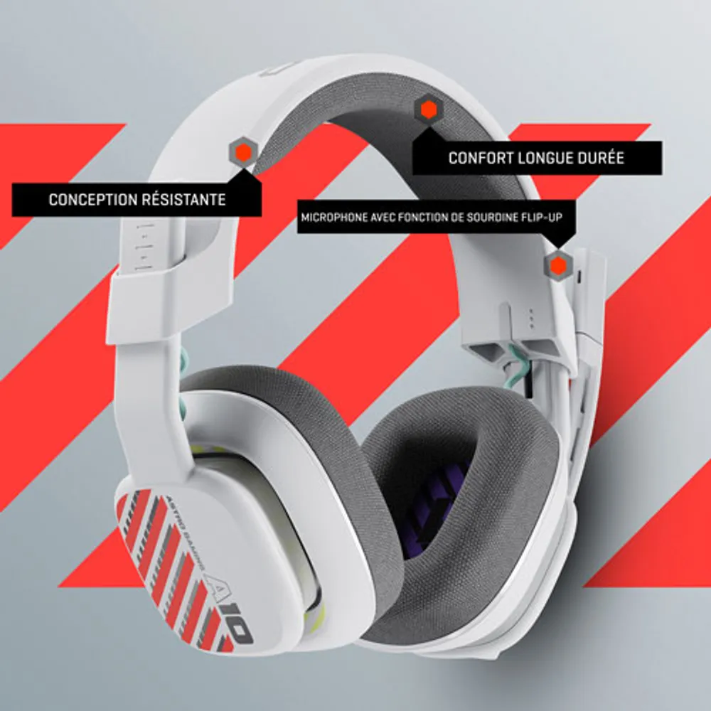 ASTRO Gaming A10 Gen 2 Over-Ear Gaming Headset for PS5/PS4 - White