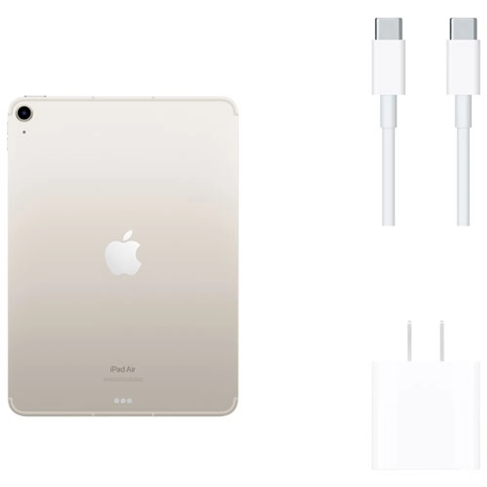 Apple iPad Air 10.9" 64GB with Wi-Fi & 5G (5th Generation) - Starlight