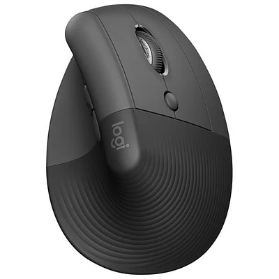 Logitech Lift Vertical Ergonomic 4000 DPI Wireless Mouse - Graphite