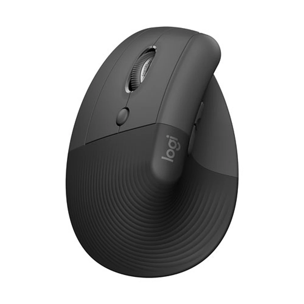 Logitech Lift Left Vertical Ergonomic 4000 DPI Wireless Mouse - Graphite