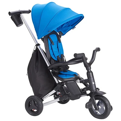Joovy Tricycoo UL 7.5" Kids Folding Push/Pedal Tricycle - Blueness