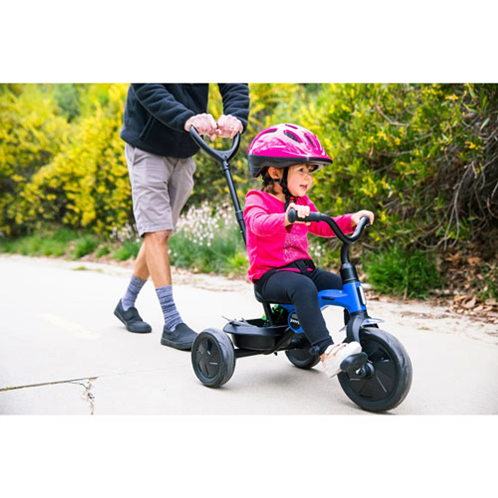 Joovy Tricycoo 9" Kids Push/Pedal Tricycle - Blueness