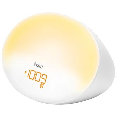 Appareil thérapeutique de sommeil Bluetooth avec chargement USB Zenergy d'iHome - Blanc