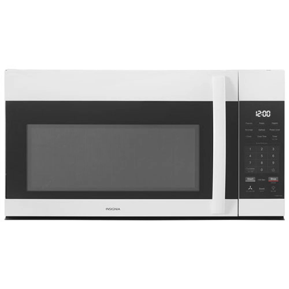 Four à micro-ondes à hotte intégrée d'Insignia - 1,7 pi³ - Blanc - Exclusivité Best Buy