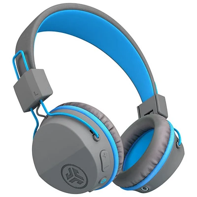 Casque d'écoute Bluetooth pour enfants JBuddies Studio de JLab - Gris/Bleu
