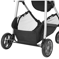 Système de transport modulaire Omni Plus avec siège d'auto de bébé LiteMax Sport d'Evenflo - Gris