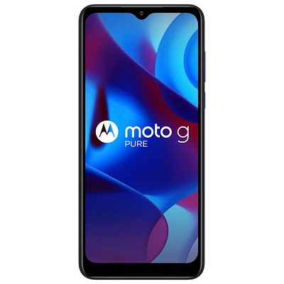 Moto G Pure de 32 Go de Motorola offert par TELUS - Indigo foncé - Financement mensuel