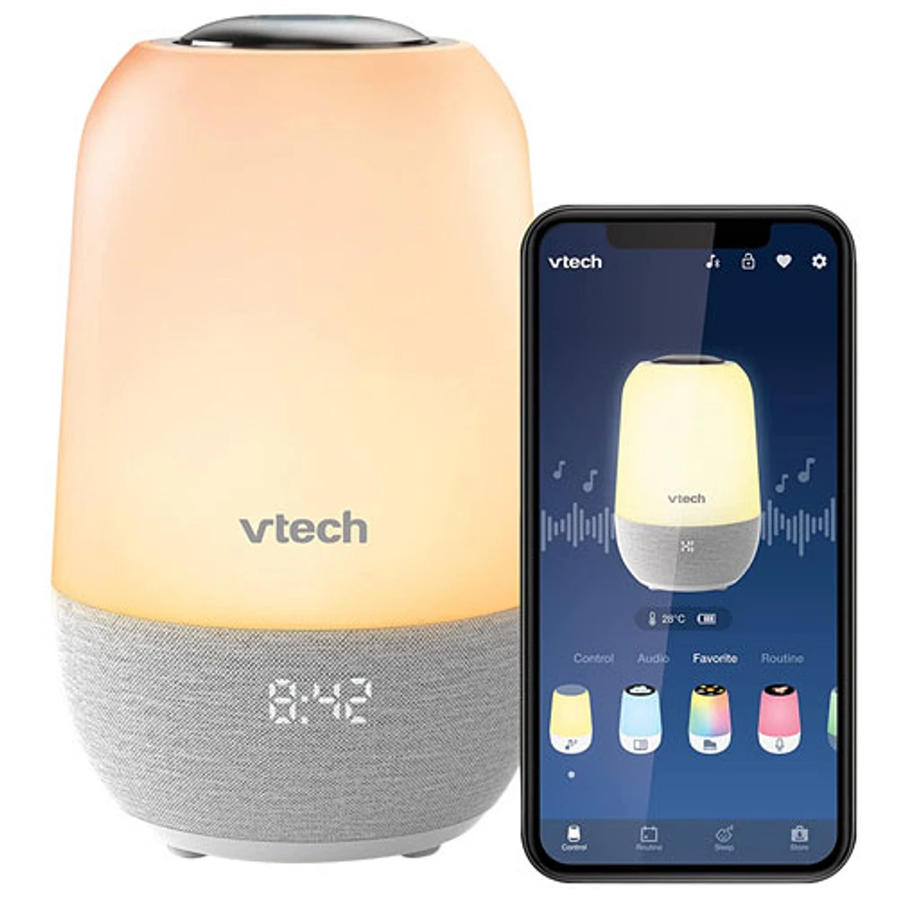 Haut-parleur Bluetooth portatif apaisant V-Hush Pro Sleep Training de VTech