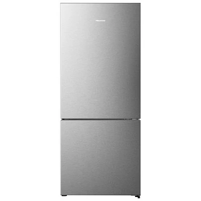 Hisense 28" 14.7 Cu. Ft. Counter-Depth Bottom Freezer Refrigerator (RB15A2CSE) - Titanium