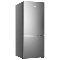 Hisense 28" 14.7 Cu. Ft. Counter-Depth Bottom Freezer Refrigerator (RB15A2CSE) - Titanium
