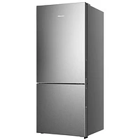 Hisense 28" 14.7 Cu. Ft. Counter-Depth Bottom Freezer Refrigerator (RB15A2CSE) - Titanium