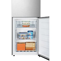 Hisense 24" 10.8 Cu. Ft. Counter-Depth Bottom Freezer Refrigerator (RB12A2CSE) - Titanium