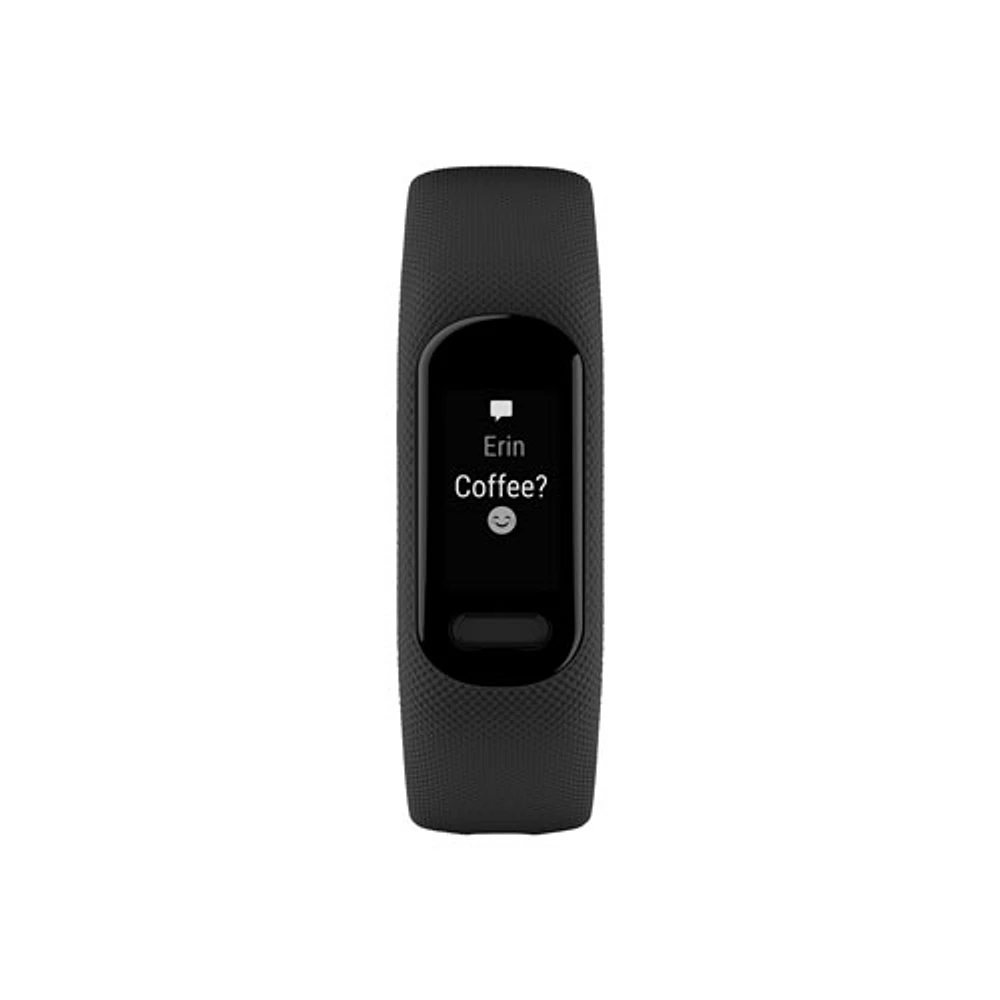 Garmin vivosmart 5 Fitness Tracker with Heart Rate Monitor - Large - Black