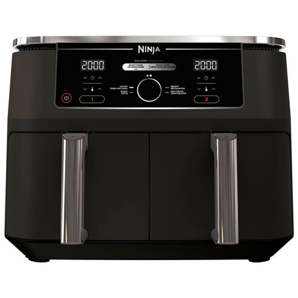 Friteuse à air chaud 4-en-1 Dual Zone Foodie de Ninja - 9,46 kg/10 pte - Noir - Exclusivité Best Buy