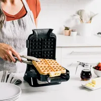Ninja Foodi Belgian Waffle Maker - Black/Silver