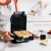 Ninja Foodi Belgian Waffle Maker - Black/Silver