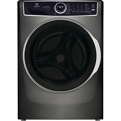 Laveuse à vapeur à chargement frontal haute efficacité de 5,2 pi³ d'Electrolux (ELFW7637AT) - Gris - Boîte ouverte - Parfait état