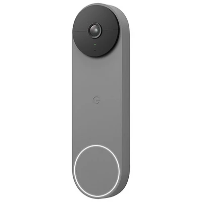 Sonnette vidéo sans fil Nest de Google - Cendré