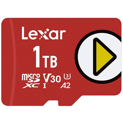Carte mémoire microSD Play de 150 Mo/s et 1 To de Lexar