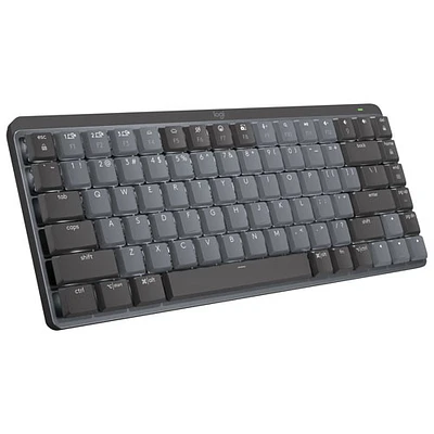 Clavier mécanique tactile rétroéclairé compact sans fil MX Mini de Logitech - Graphite