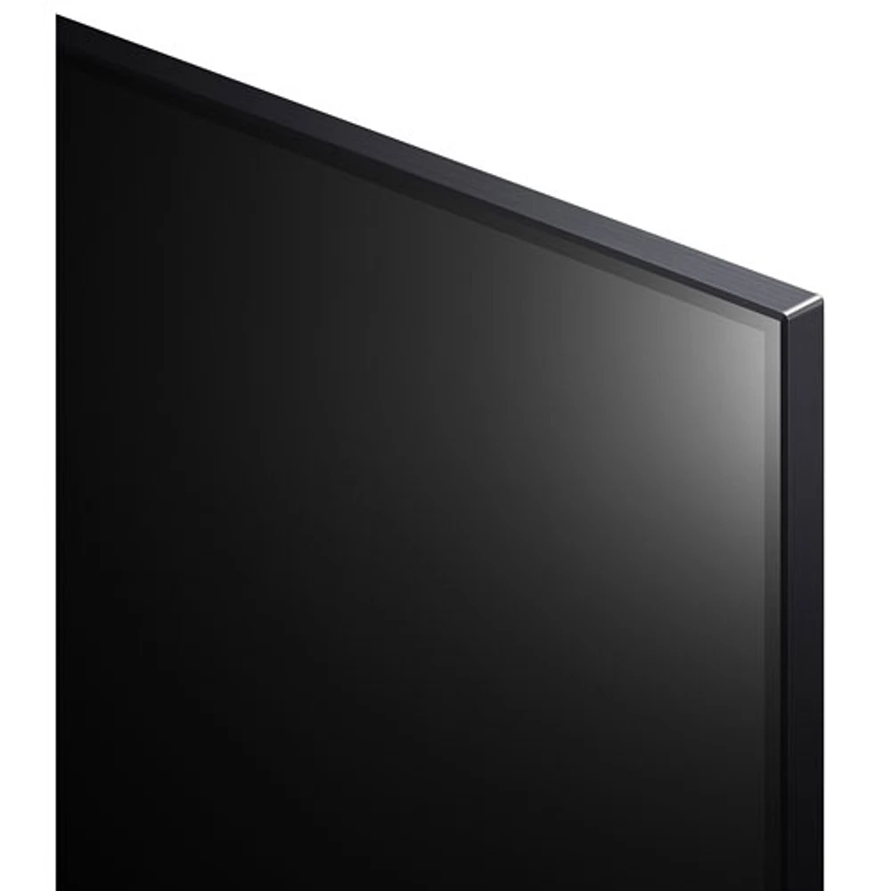 Téléviseur intelligent webOS HDR QNED UHD 4K de 86 po de LG (86QNED85UQA) - 2022 - Argenté titane foncé/Bleu cendré