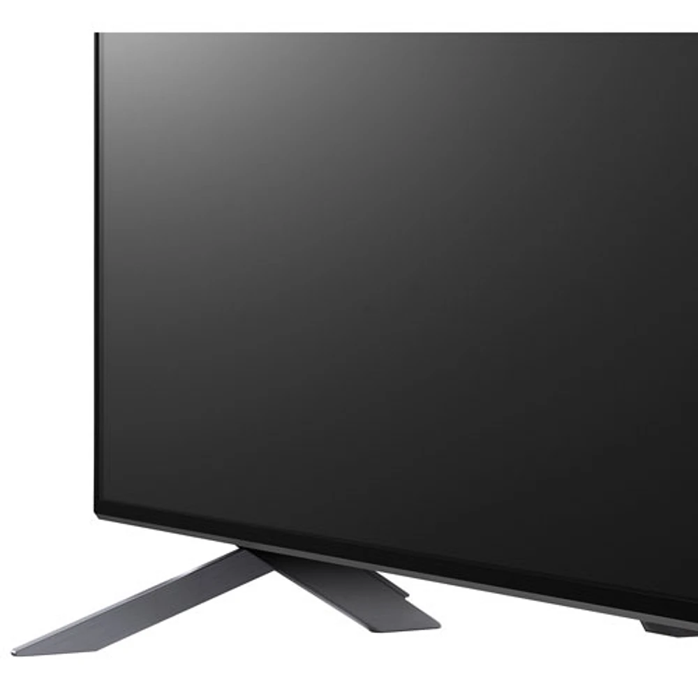 Téléviseur intelligent webOS HDR QNED UHD 4K de 86 po de LG (86QNED85UQA) - 2022 - Argenté titane foncé/Bleu cendré