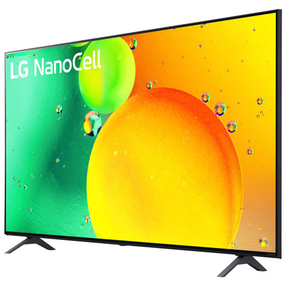 Téléviseur intelligent webOS HDR DEL UHD 4K de 65 po NanoCell de LG (65NANO75UQA) - 2022 - Bleu cendré