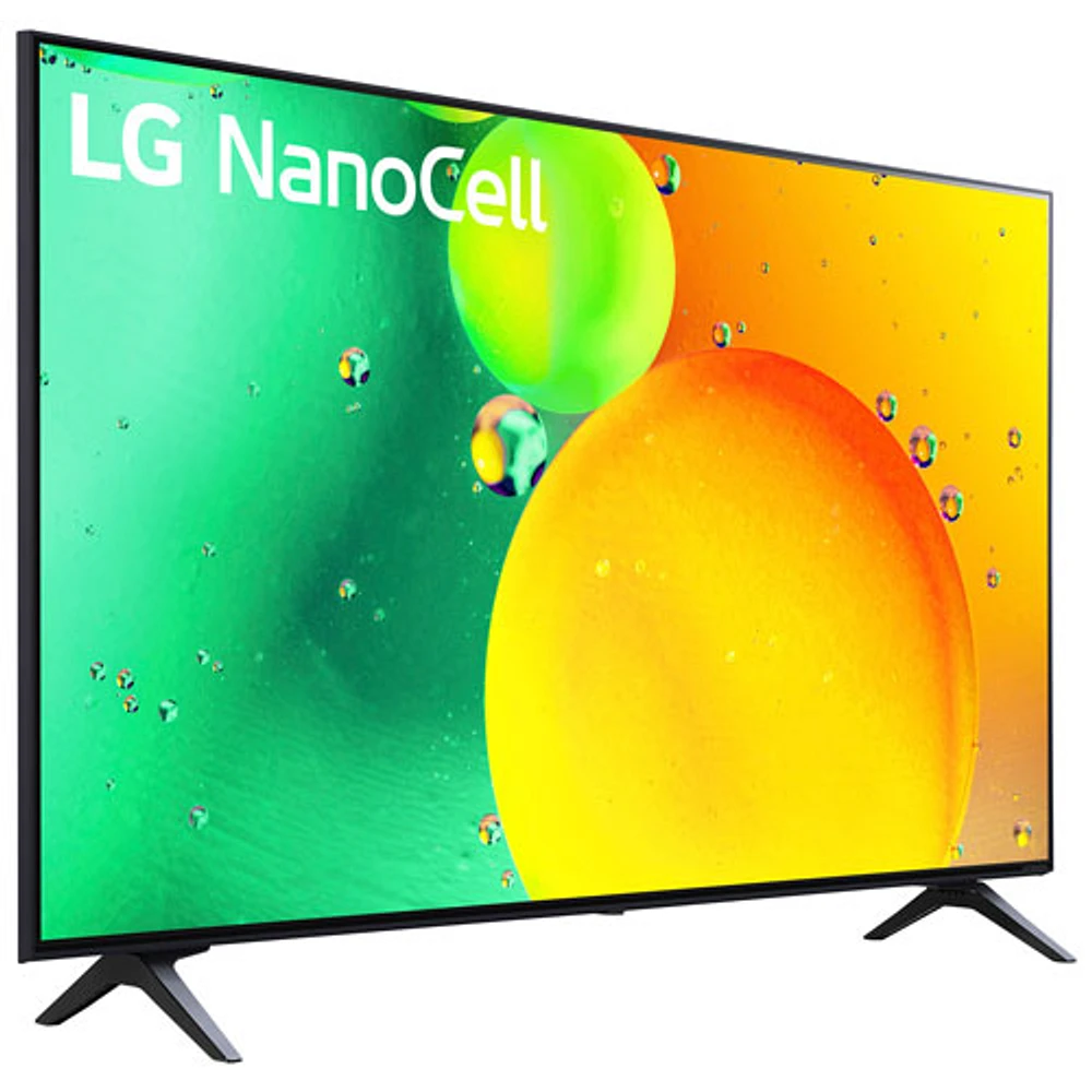 Téléviseur intelligent webOS HDR DEL UHD 4K de 50 po de LG (50NANO75UQA) - 2022 - Bleu cendré