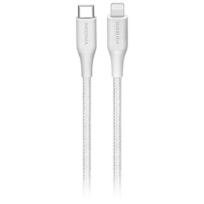 Insignia 1.2m (3.9 ft.) USB-C to Lightning Cable (NS-MCLC4WH23-C) - White