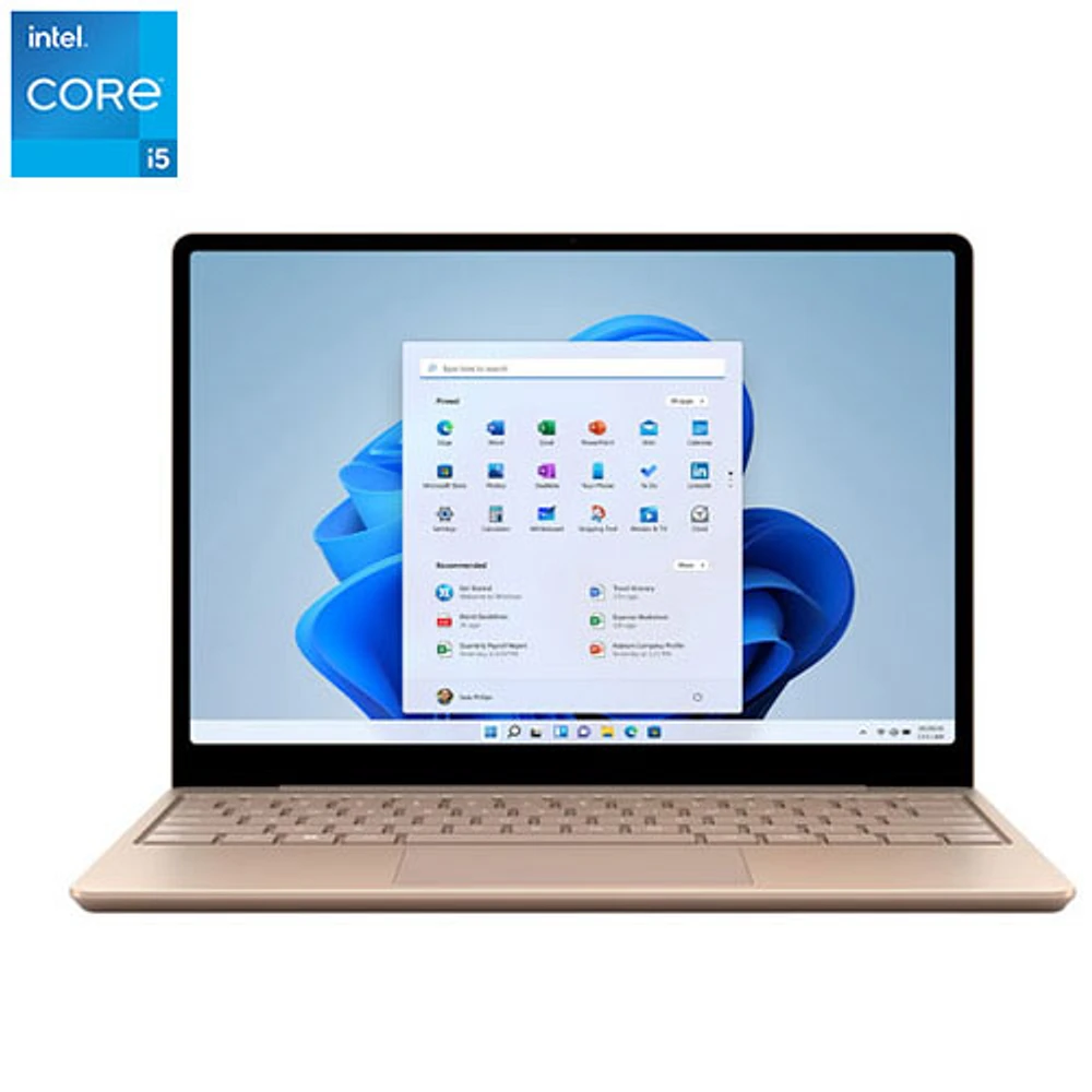 Microsoft Surface Laptop Go 2 12.4" Touchscreen Laptop - Sandstone (Intel i5-1135G7/256GB SSD/8GB RAM) -En