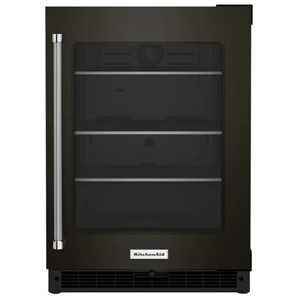 Réfrigérateur de bar autonome sous le comptoir de 5,2 pi³ de KitchenAid (KURR314KBS) - Acier inoxydable noir