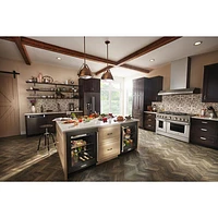 KitchenAid Undercounter 5.2 Cu. Ft. Freestanding Bar Fridge (KURL314KBS) - Black Stainless Steel
