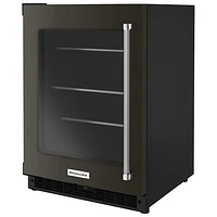 KitchenAid Undercounter 5.2 Cu. Ft. Freestanding Bar Fridge (KURL314KBS) - Black Stainless Steel
