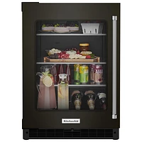 KitchenAid Undercounter 5.2 Cu. Ft. Freestanding Bar Fridge (KURL314KBS) - Black Stainless Steel