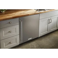 KitchenAid Undercounter 5.0 Cu. Ft. Freestanding Bar Fridge (KURR114KSB) - Stainless Steel