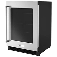 KitchenAid Undercounter 5.2 Cu. Ft. Freestanding Bar Fridge (KURR214KSB) - Stainless Steel