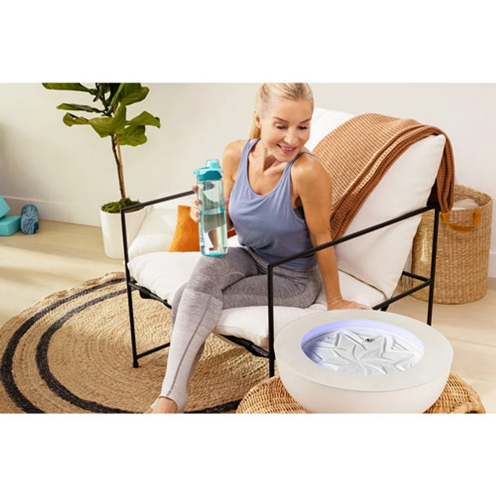 HoMedics Drift Sandscape 21" Kinetic Sand Table - Cream