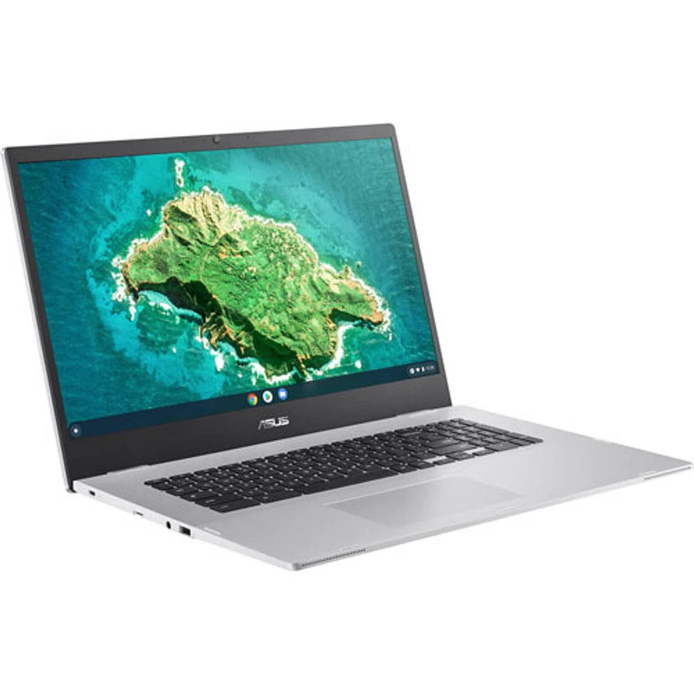 Chromebook de 17,3 po d'ASUS - Argenté transparent (Pentium Silver N6000 d'Intel/eMMC 128 Go/RAM 8 Go/ChromeOS)