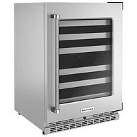 Cellier autonome à deux zones de température de KitchenAid pour 46 bouteilles (KUWR314KSS) - Acier inoxydable