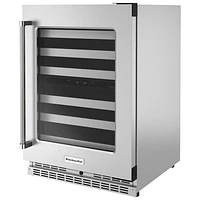 Cellier autonome à deux zones de température de KitchenAid pour 46 bouteilles (KUWR314KSS) - Acier inoxydable