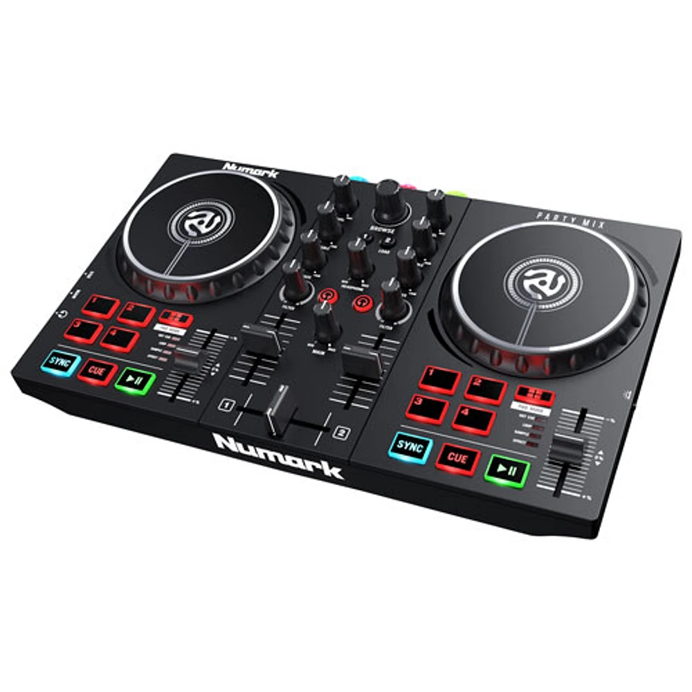 Contrôleur pour DJ Party Mix II de Numark avec jeu de lumière intégré