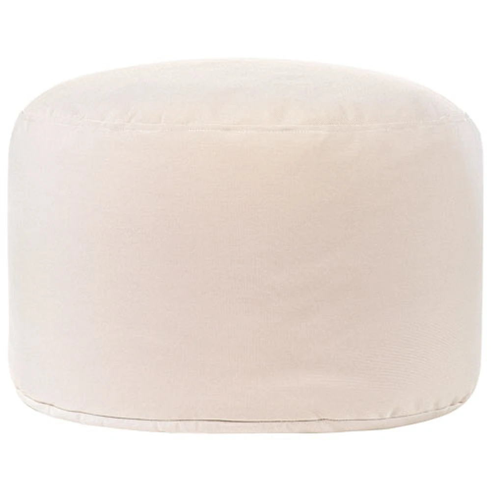 Gouchee Home Soleil Polyester Pouf - Beige