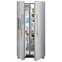 Frigidaire 33" 22.3 Cu. Ft. Side-By-Side Refrigerator with Ice & Water Dispenser (FRSS2323AS) - Stainless Steel