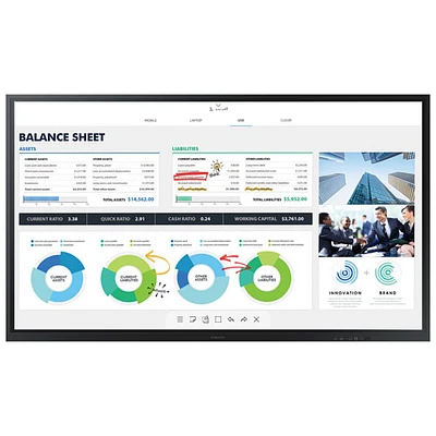 Samsung Flip 3 85" 4K UHD Tizen 6.0 Digital Flipchart (LH85WMAWLGCXZC) - English