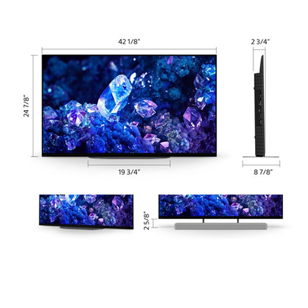 Téléviseur intelligent Google HDR DELO UHD 4K de 48 po BRAVIA XR A90K de Sony (XR48A90K)