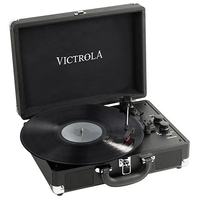 Tourne-disque Bluetooth avec courroie d'entraînement Journey+ de Victrola - Noir