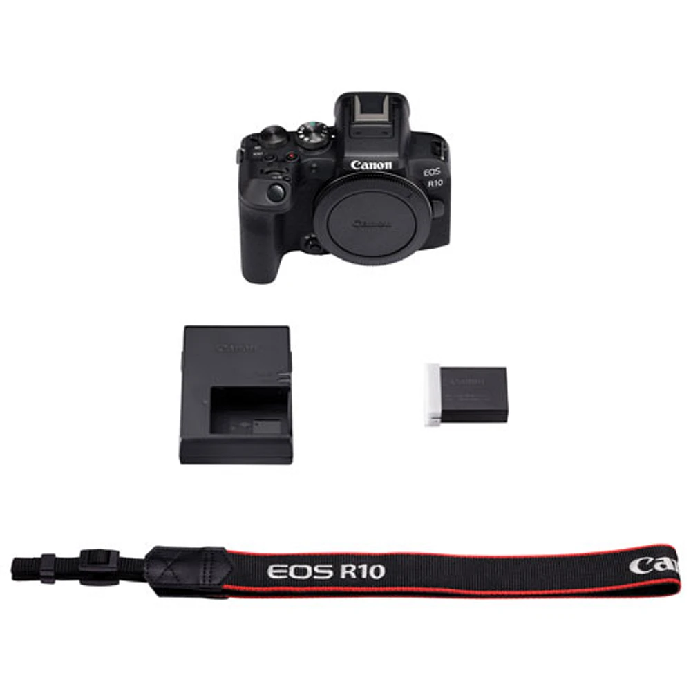 Appareil photo sans miroir EOS R10 de Canon avec objectif 18-45 mm STM