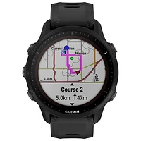 Garmin Forerunner 955 Solar 46.5mm Bluetooth Running Smartwatch - Black
